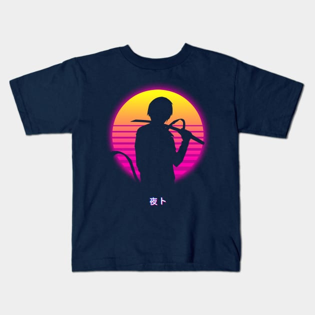 Yato Noragami - Retro Kids T-Shirt by The Artz